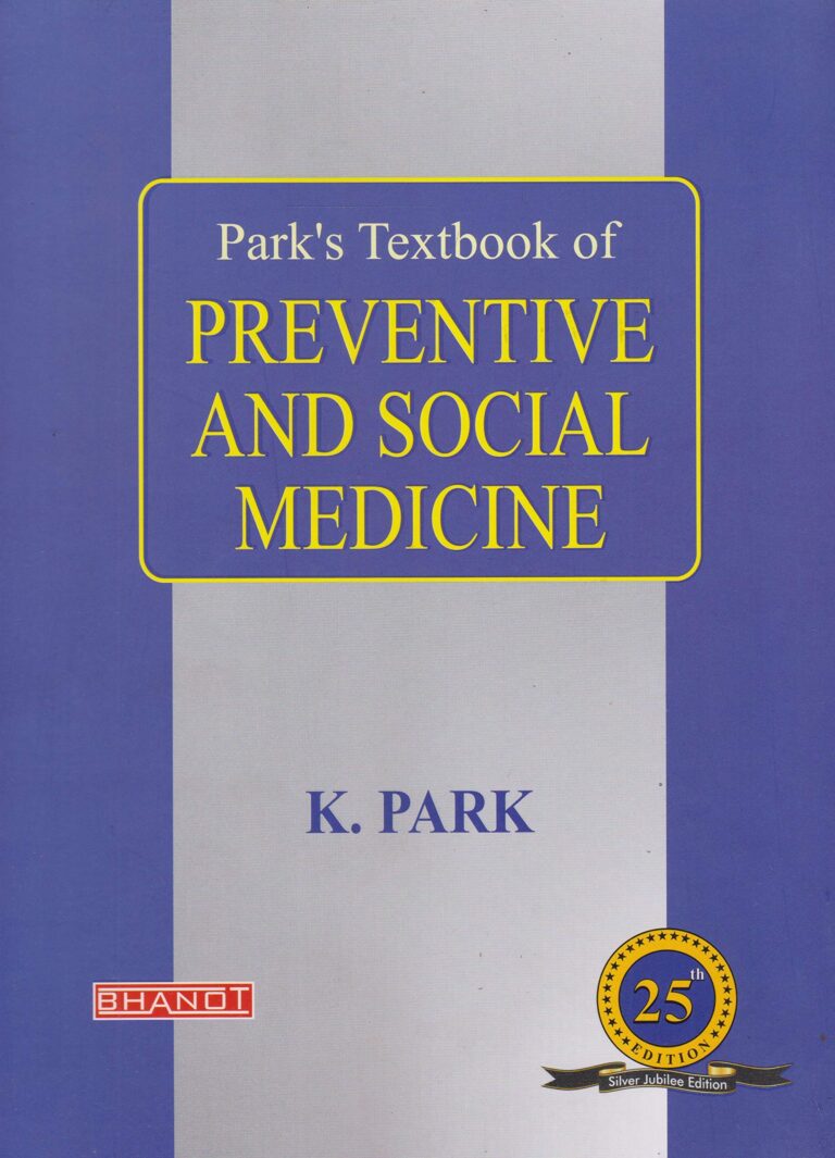 Parks Text Book Of Preventive & Social Medicine