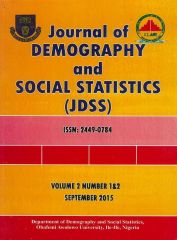 Journal Of Demography And Social Statistics