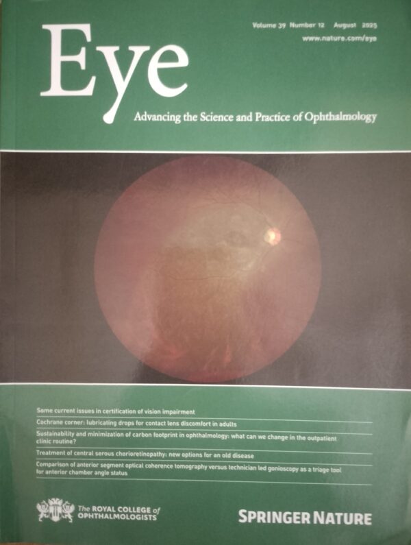 EYE, ADVANCING THE SCIENCE AND PRACTICE OF OPHTHALMOLOGY