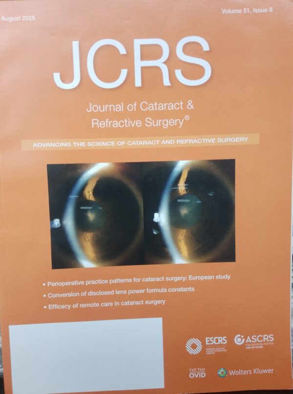 JOURNAL OF CATARACT AND REFRACTIVE SURGERY