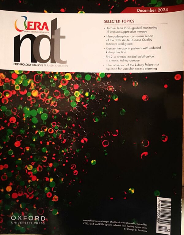 NEPHROLOGY, DIALYSIS, TRANSPLANTATION (NDT)