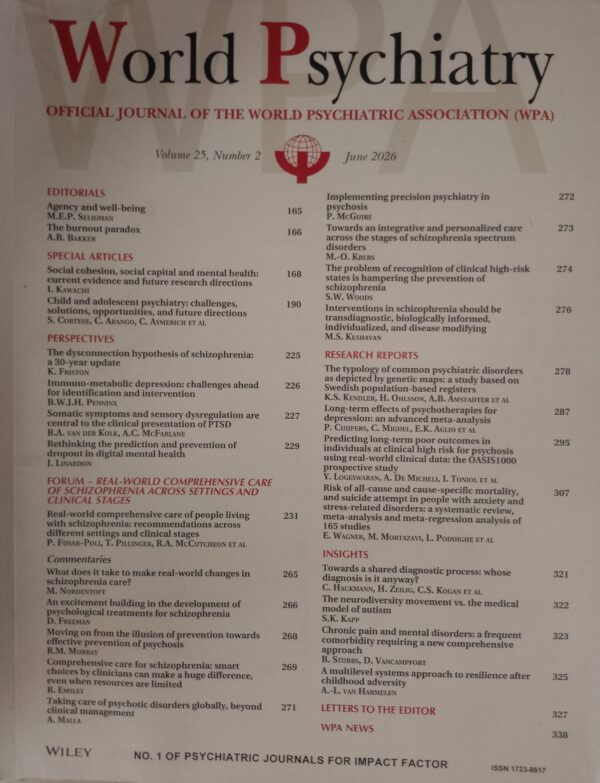 WORLD PSYCHIATRY