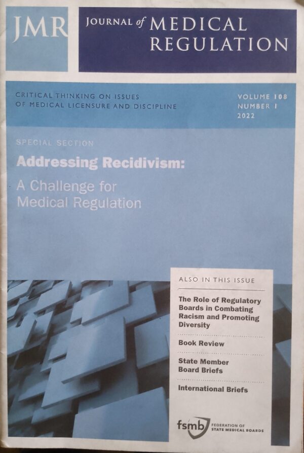 JOURNAL OF MEDICAL REGULATION
