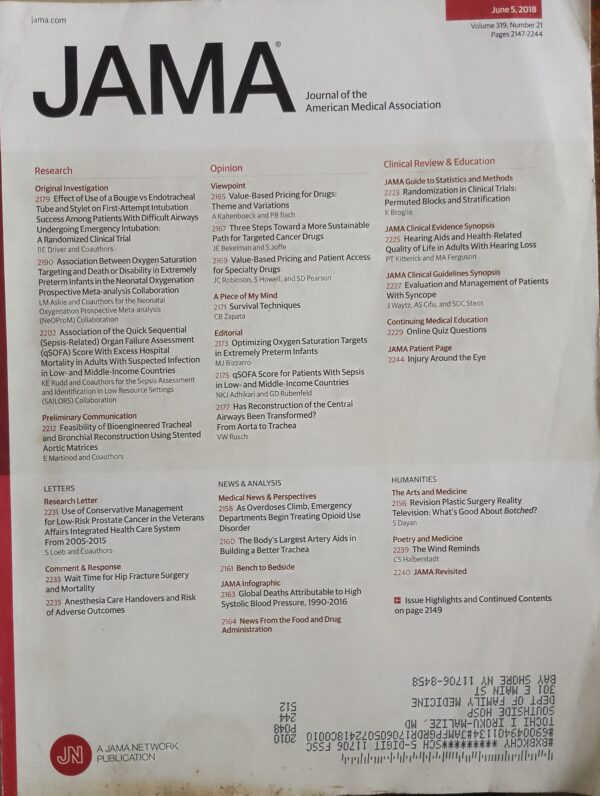 JOURNAL OF THE AMERICAN MEDICAL ASSOCIATION
