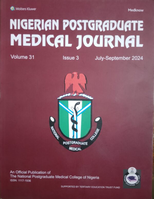 NIGERIAN POSTGRADUATE MEDICAL JOURNAL