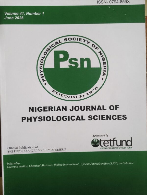 NIGERIAN JOURNAL OF PHYSIOLOGICAL SCIENCES