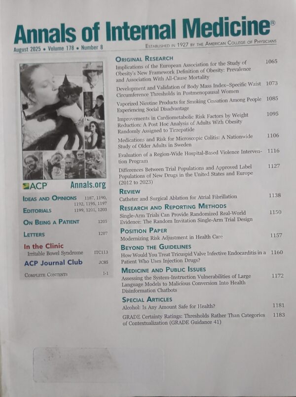 ANNALS OF INTERNAL MEDICINE