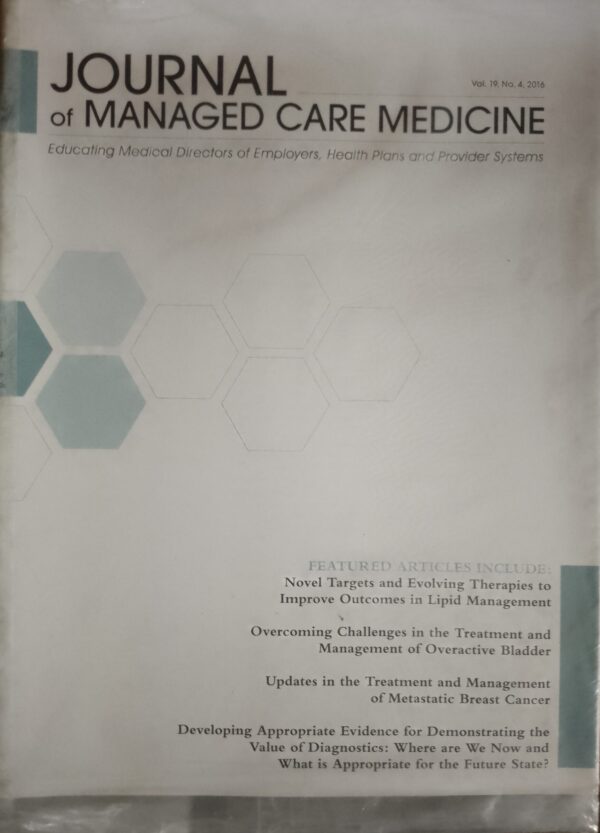 JOURNAL OF MANAGED CARE MEDICINE