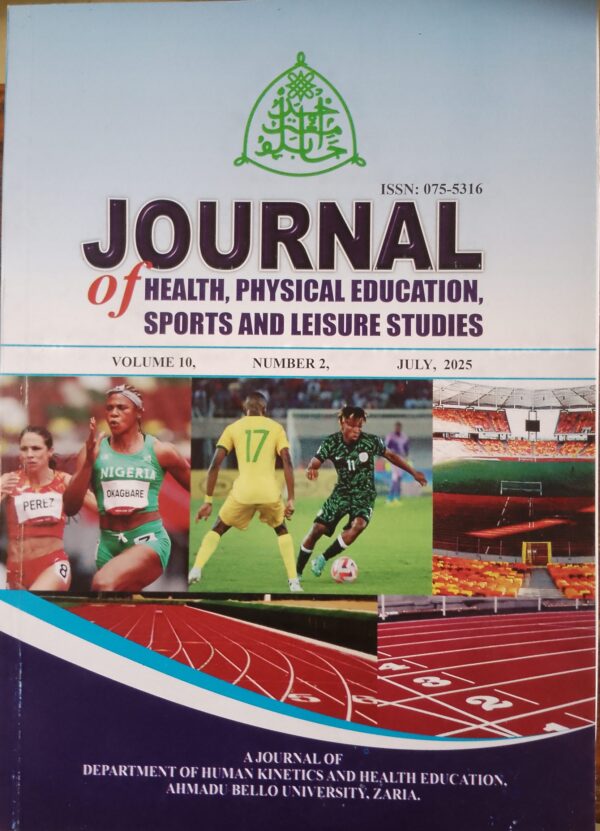 JOURNAL OF HEALTH, PHYSICAL EDUCATION, SPORT AND LEISURE STUDIES