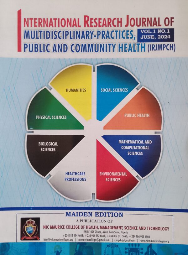 INTERNATIONAL RESEARCH JOURNAL OF MULTIDISCIPLINARY PRACTICES, PUBLIC AND COMMUNITY HEALTH